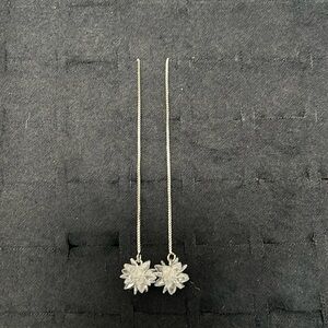 Crystal thread earrings